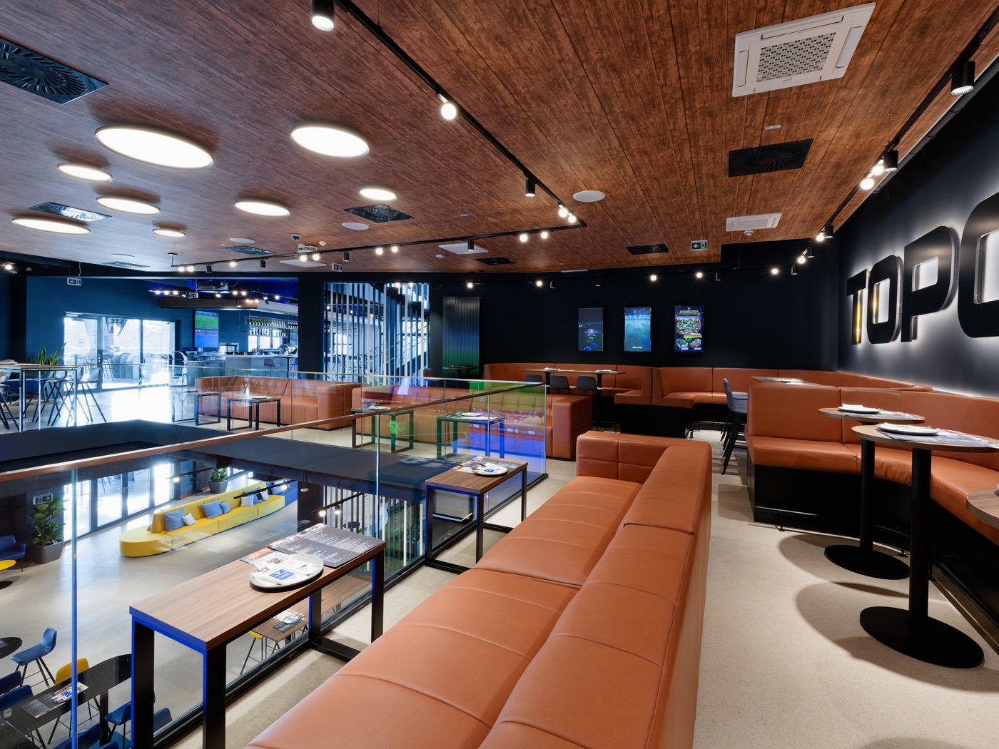 Interieurfotografie Topgolf Wien Hospitality