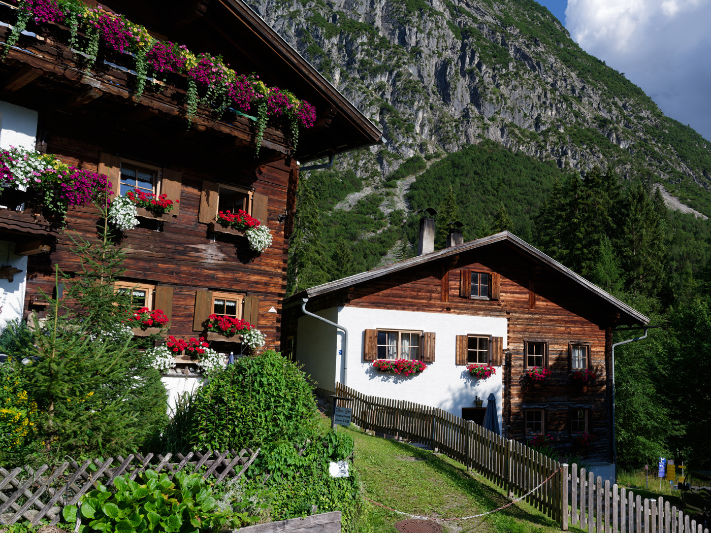 Lechtaler Alpen Gramais Bauernhäuser