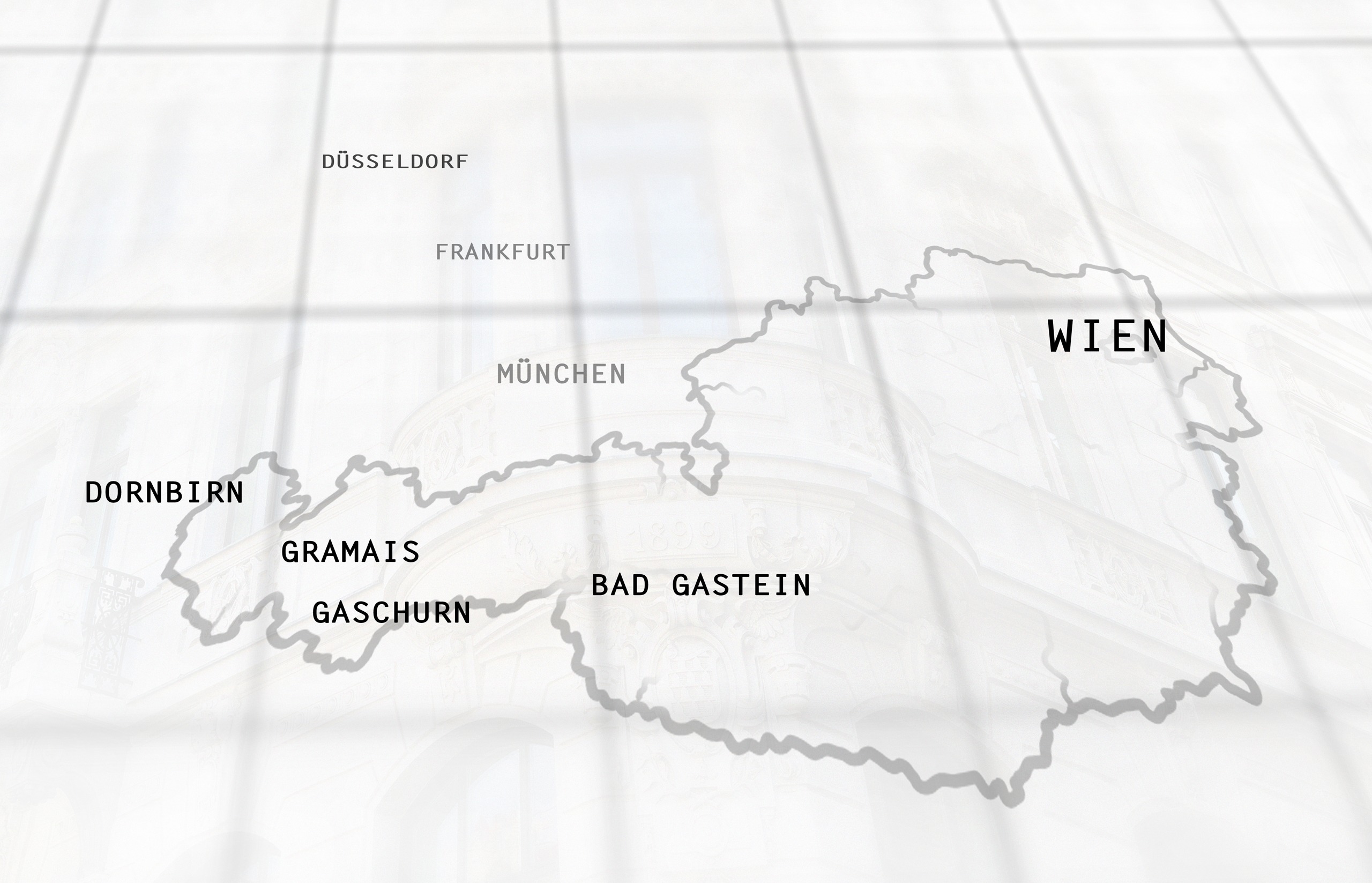 Fotoshooting map Österreich