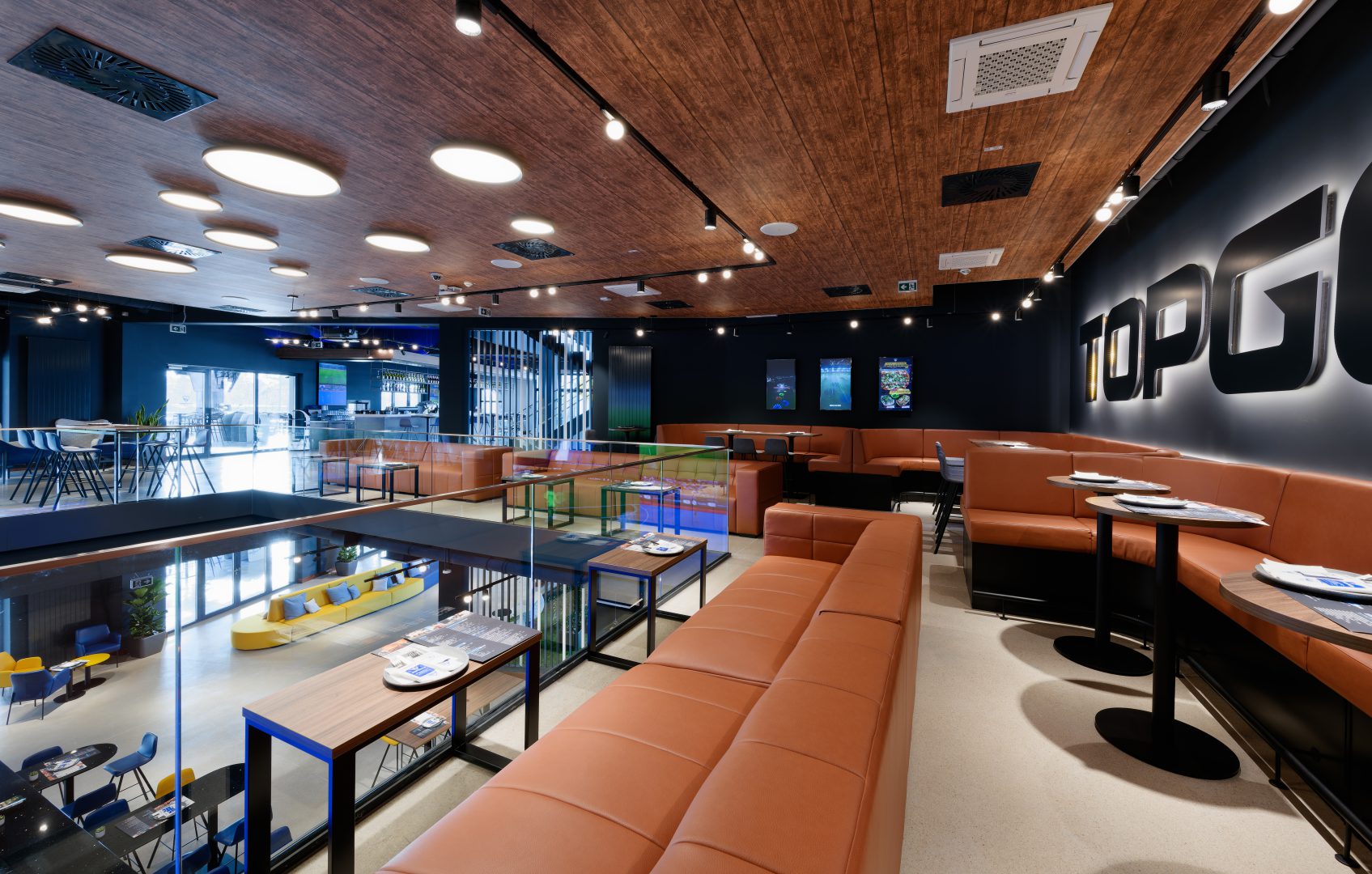 Interieurfotografie Topgolf Wien Hospitality werbefotografie