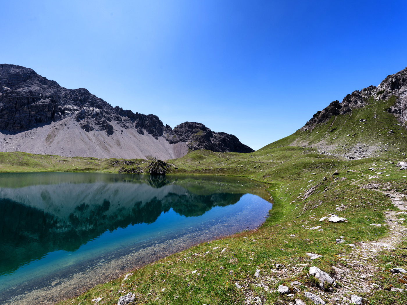 Lechtaler Alpen Gramais Panorama Kogelsee